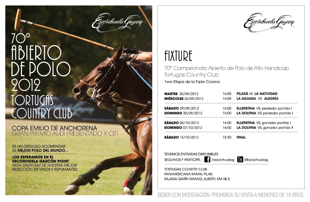 tortugas invite - WINE & POLO : . 70º Abierto de Polo 2012 Tortugas Country Club Copa Emilio de Anchorena