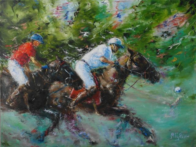2500 sold. Polo II. 60х80 cm. oil on canvas Small