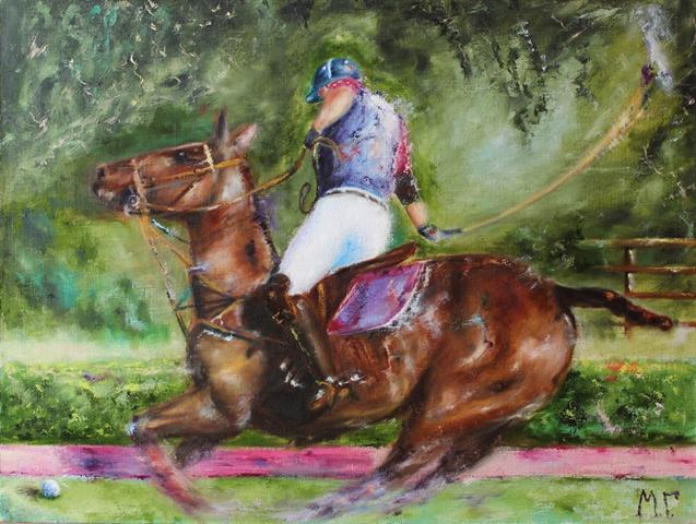 3000  for sale. Polo IX. 60х80. oil on canvas Small